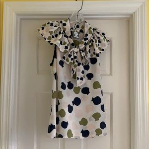 Sea Shell Pussy Bow Top